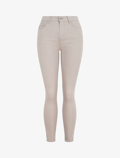 Jean uni coupe skinny - Taupe - 1