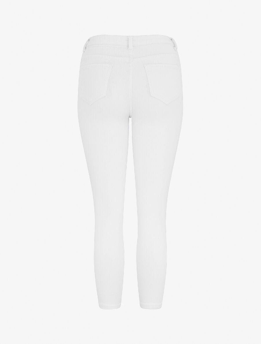 Jean taille haute skinny - Blanc - 2