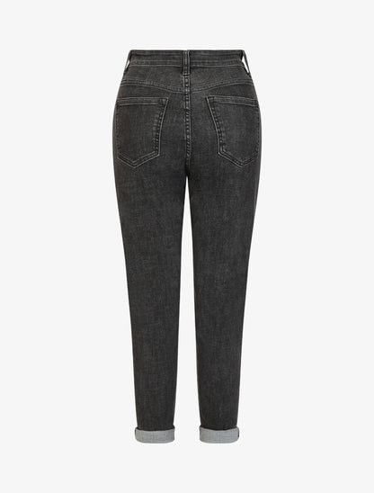 Jean mom taille haute - Anthracite - 5