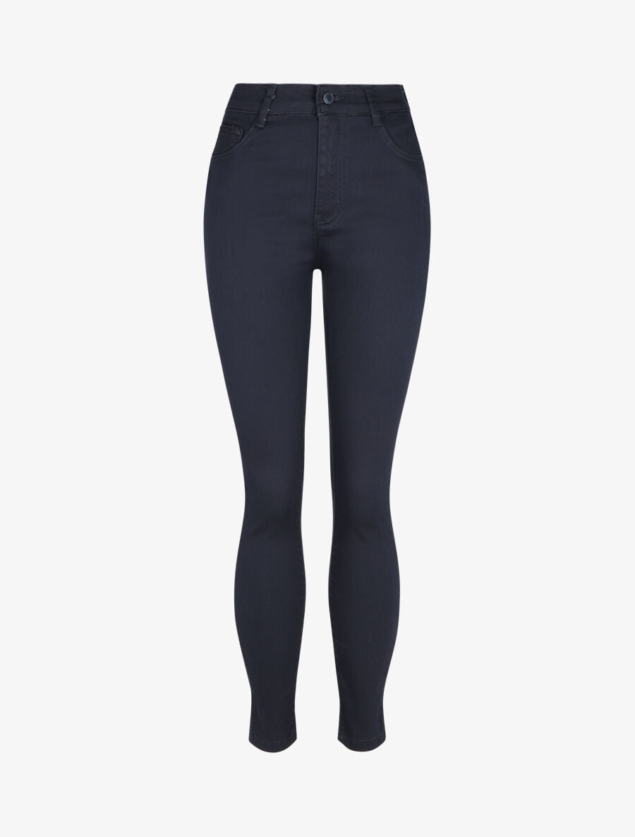 Jean skinny grande taille push up - Marine - 1