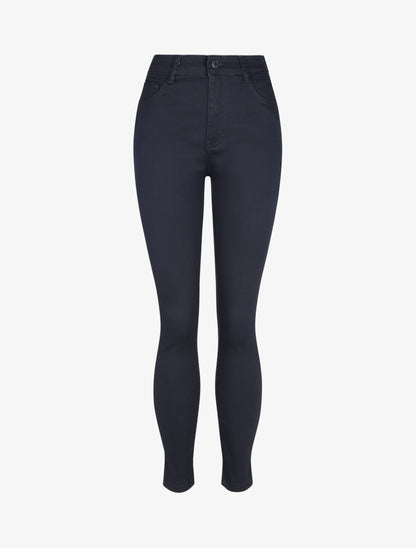 Jean skinny grande taille push up - Marine - 1