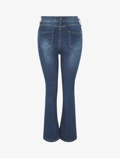 Jean push up coupe bootcut - Bleu - 2