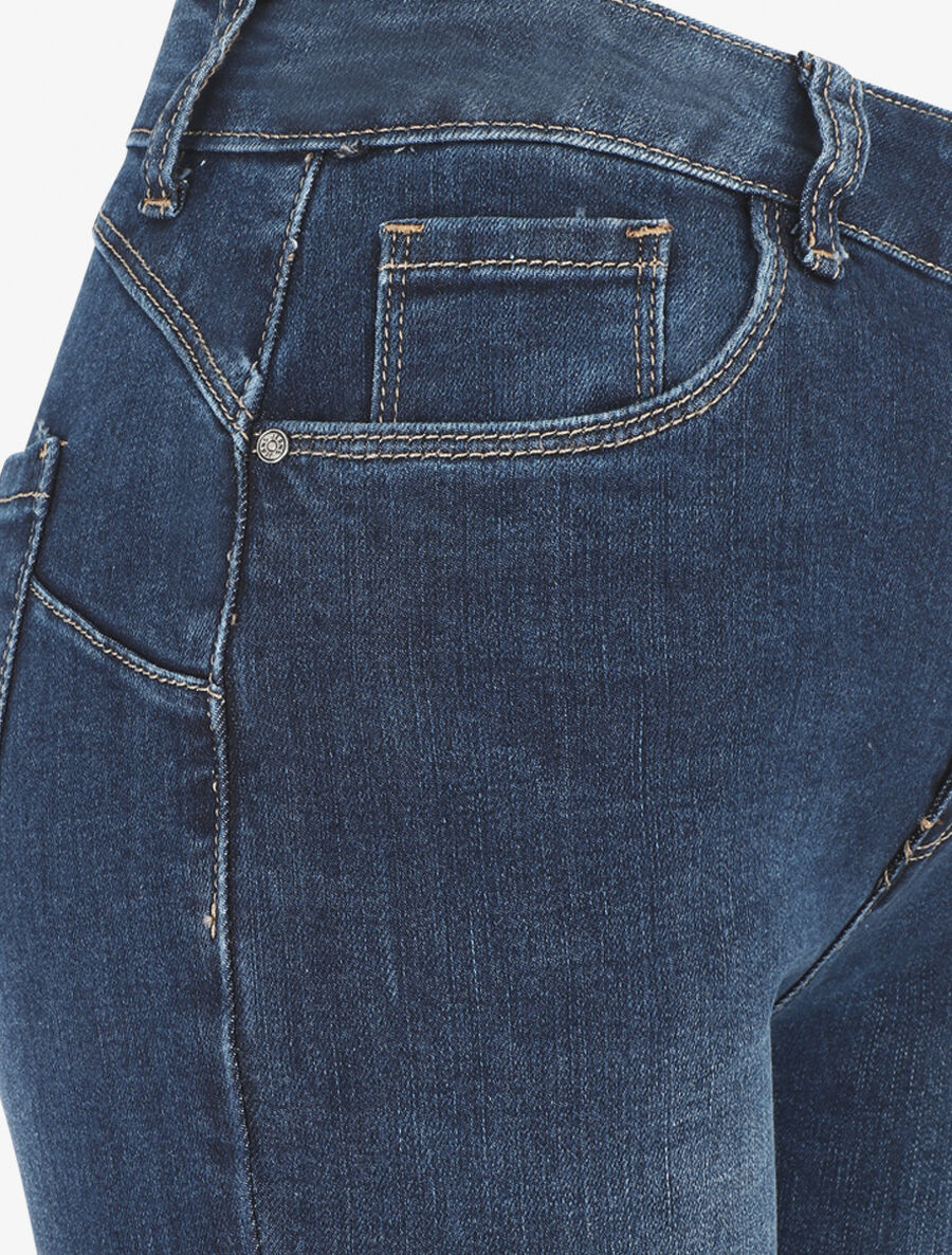 Jean push up coupe bootcut - Bleu - 3