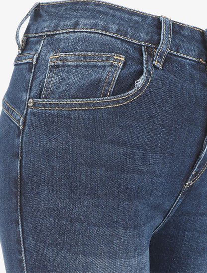 Jean à revers coupe slim - Bleu - 3