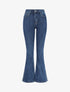 Jean flare uni taille standard - Bleu - 4