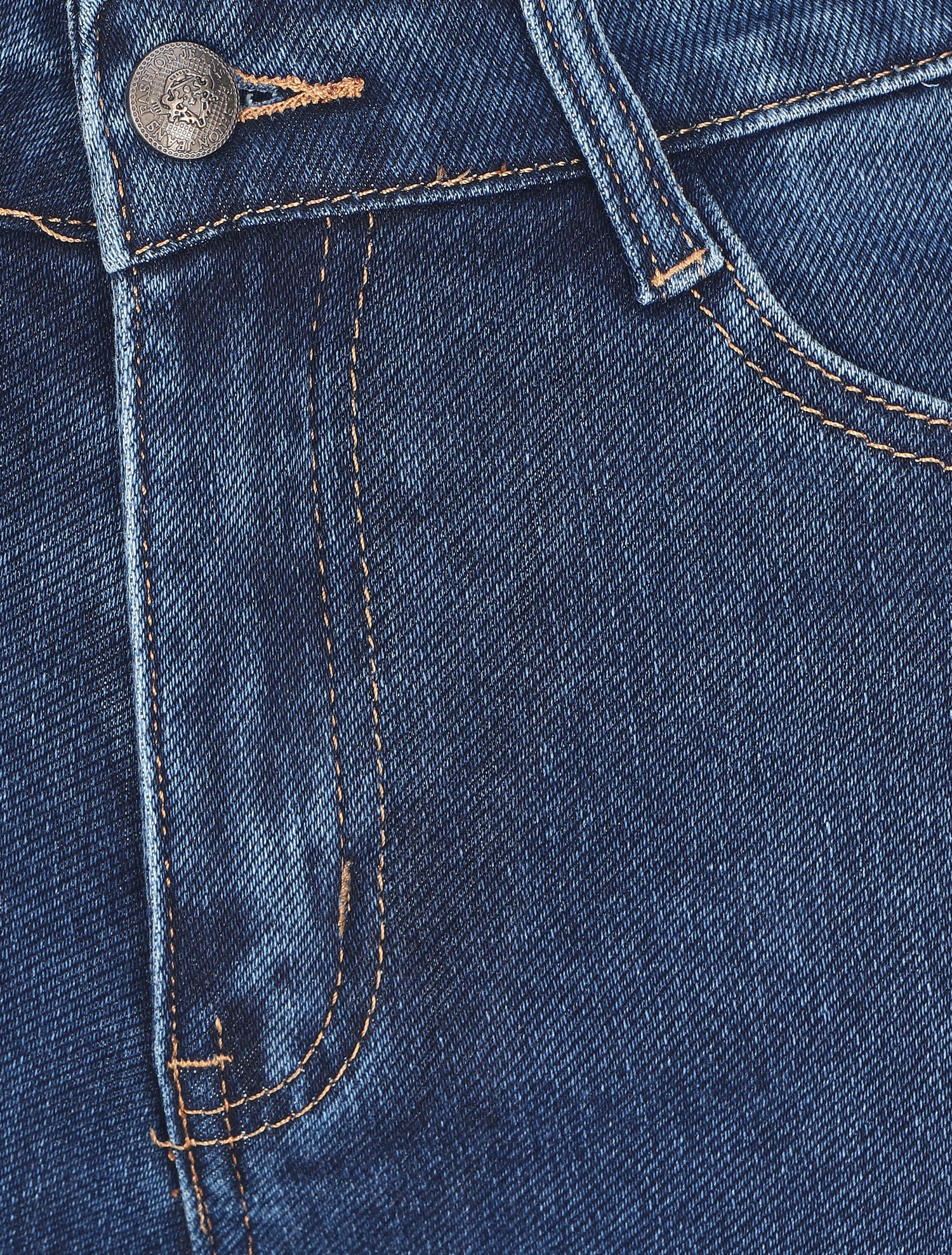 Jean flare uni taille standard - Bleu - 3