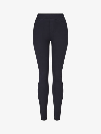 Jegging uni taille standard coupe slim - Marine - 1