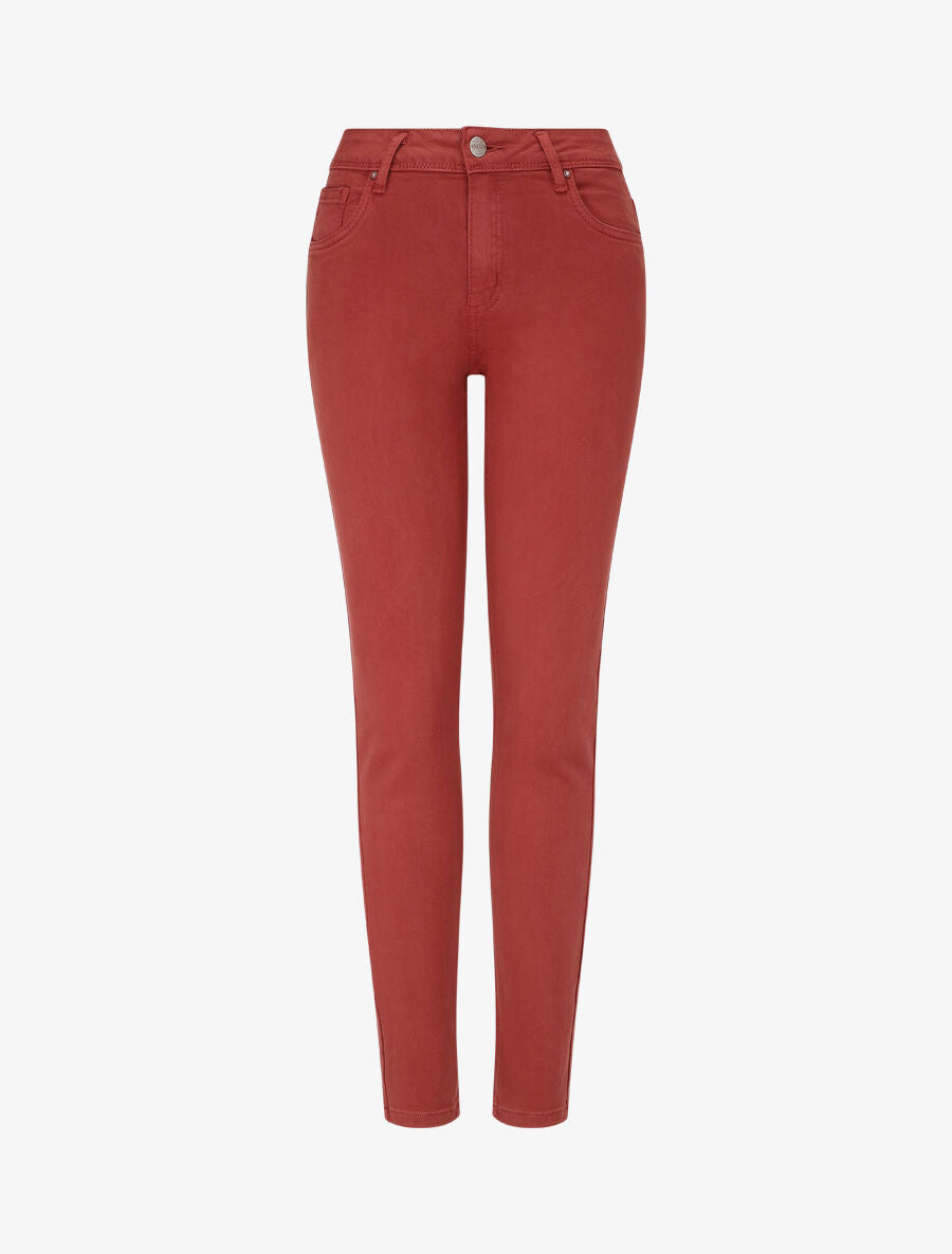 Jean uni classique coupe slim - Rouille - 4