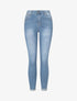 Jean standard coupe skinny à revers - Bleu - 1