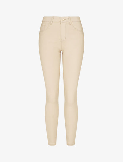 Jean uni push up coupe skinny - Beige - 4