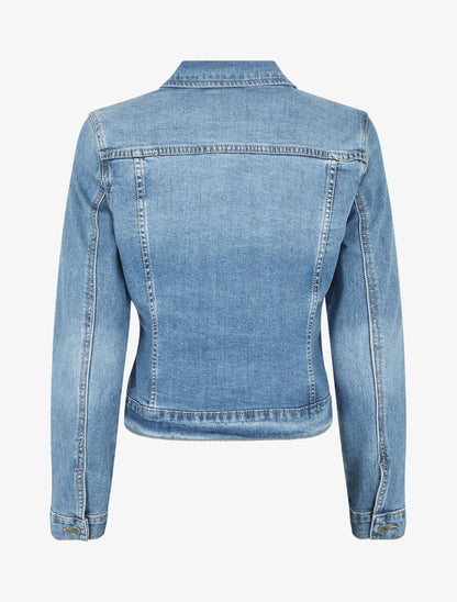 Veste droite en jean - Bleu - 2