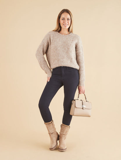 Jean uni coupe slim - Marine - 4