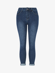 Jean push up 7/8 coupe slim - Bleu - 4