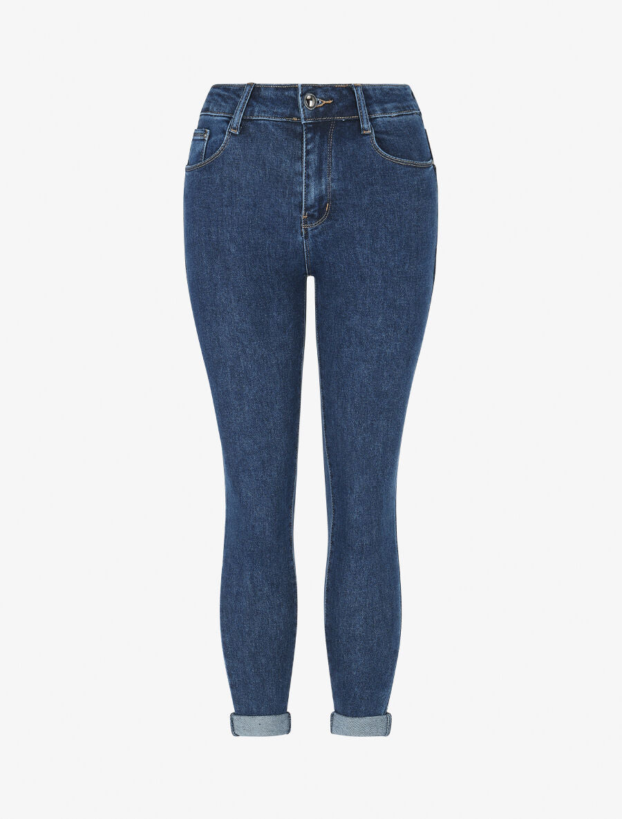 Jean classique push up 7/8 coupe slim - Bleu - 1