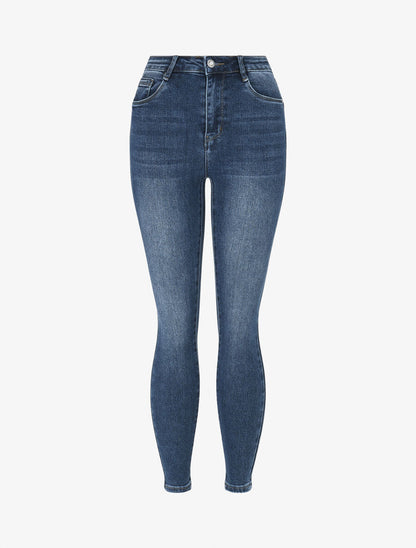 Jean basique coupe skinny - Bleu - 1