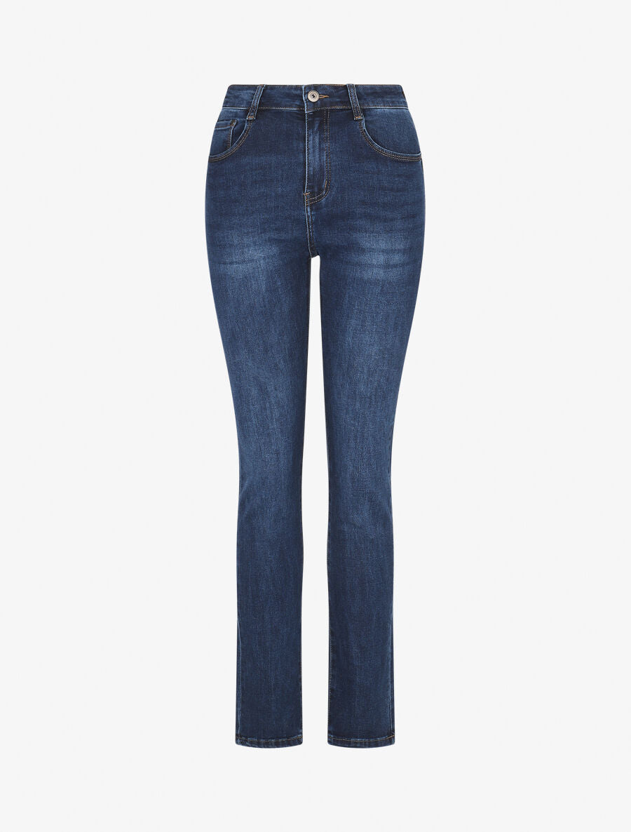 Jean push up coupe slim - Bleu - 1