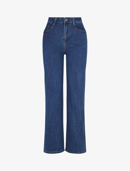 Jean push up classique coupe droite - Bleu - 1