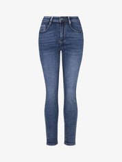 Jean slim casual délavé - Bleu denim - 1
