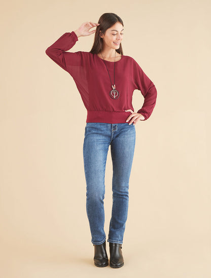 Jean droit casual délavé - Bleu stone - 4