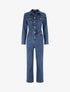 Combinaison en jean droite - Denim - 1