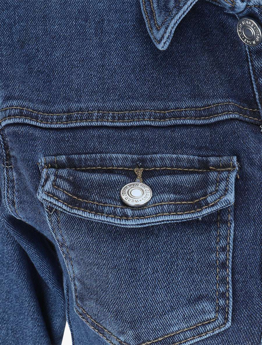 Combinaison en jean droite - Denim - 3