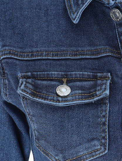 Combinaison en jean droite - Denim - 3
