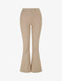 Jean coupe flare à taille haute - Beige - 1