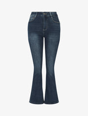 Jean standard push up coupe flare - Bleu - 1