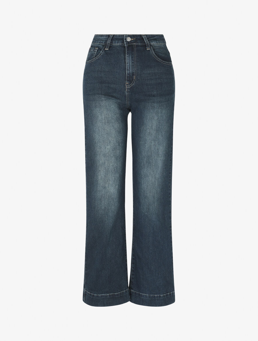 Jean classique délavé coupe droite - Bleu - 4
