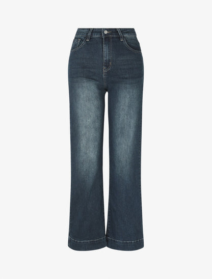 Jean classique délavé coupe droite - Bleu - 4