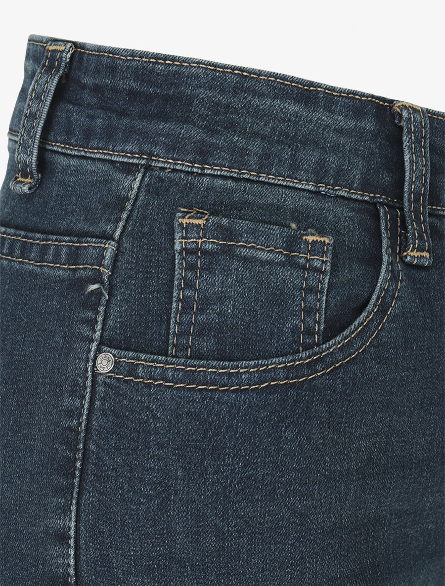 Jean classique délavé coupe droite - Bleu - 3