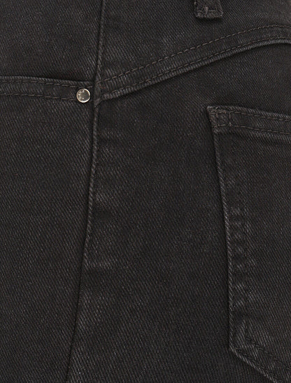 Jean push up coupe flare - Noir - 3