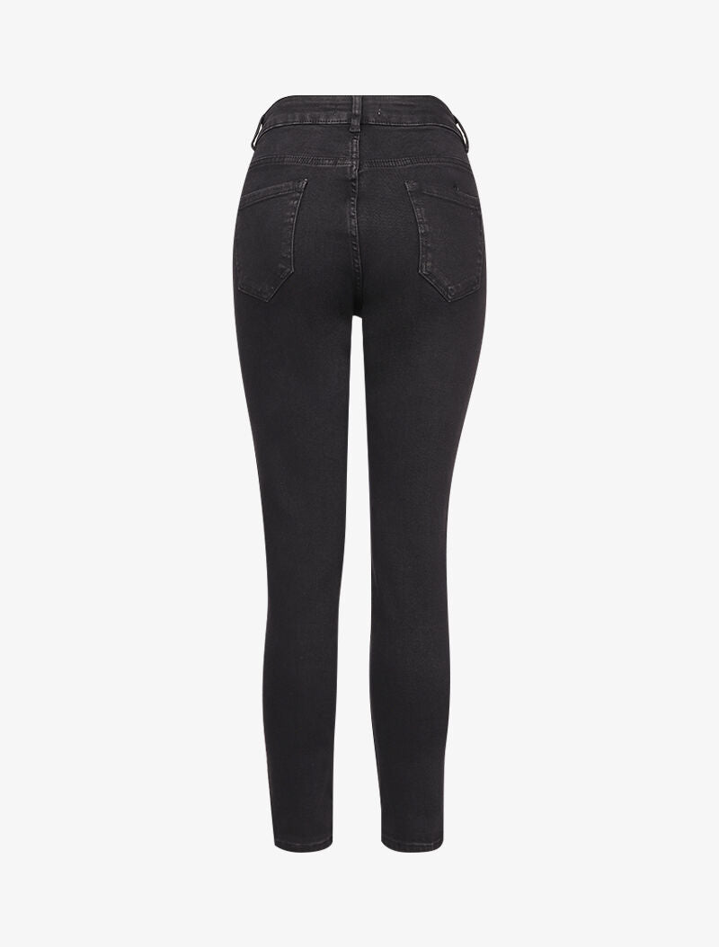 Jean mom taille standard - Noir - 2