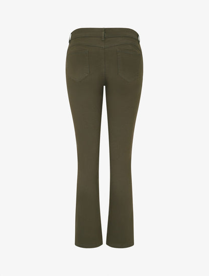 Jean droit grande taille effet push up - Kaki foncé - 2