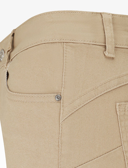 Jean droit grande taille effet push up - Sable - 3