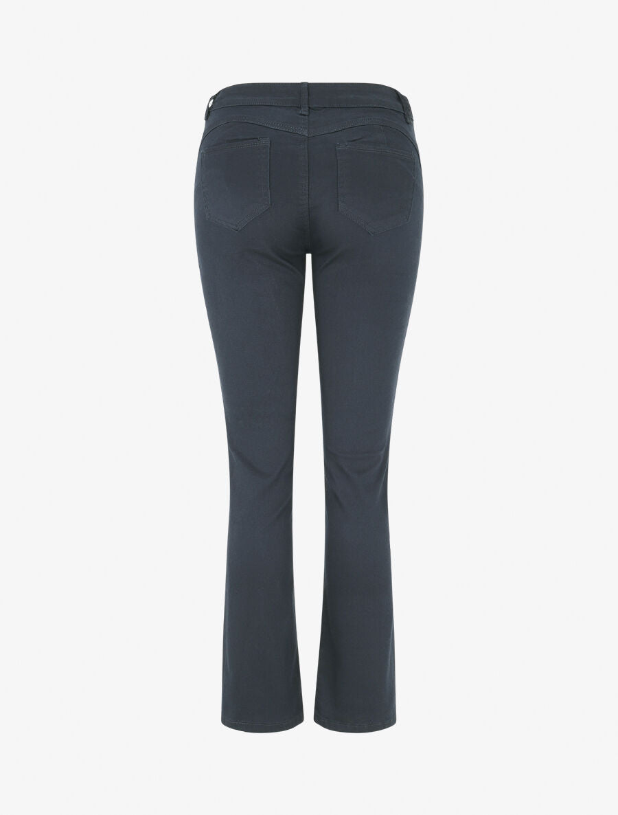 Jean droit grande taille effet push up - Marine - 2
