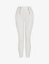 Jean taille haute coupe slim - Blanc - 1