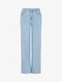 Jean push up à taille standard coupe droite - Bleu - 1