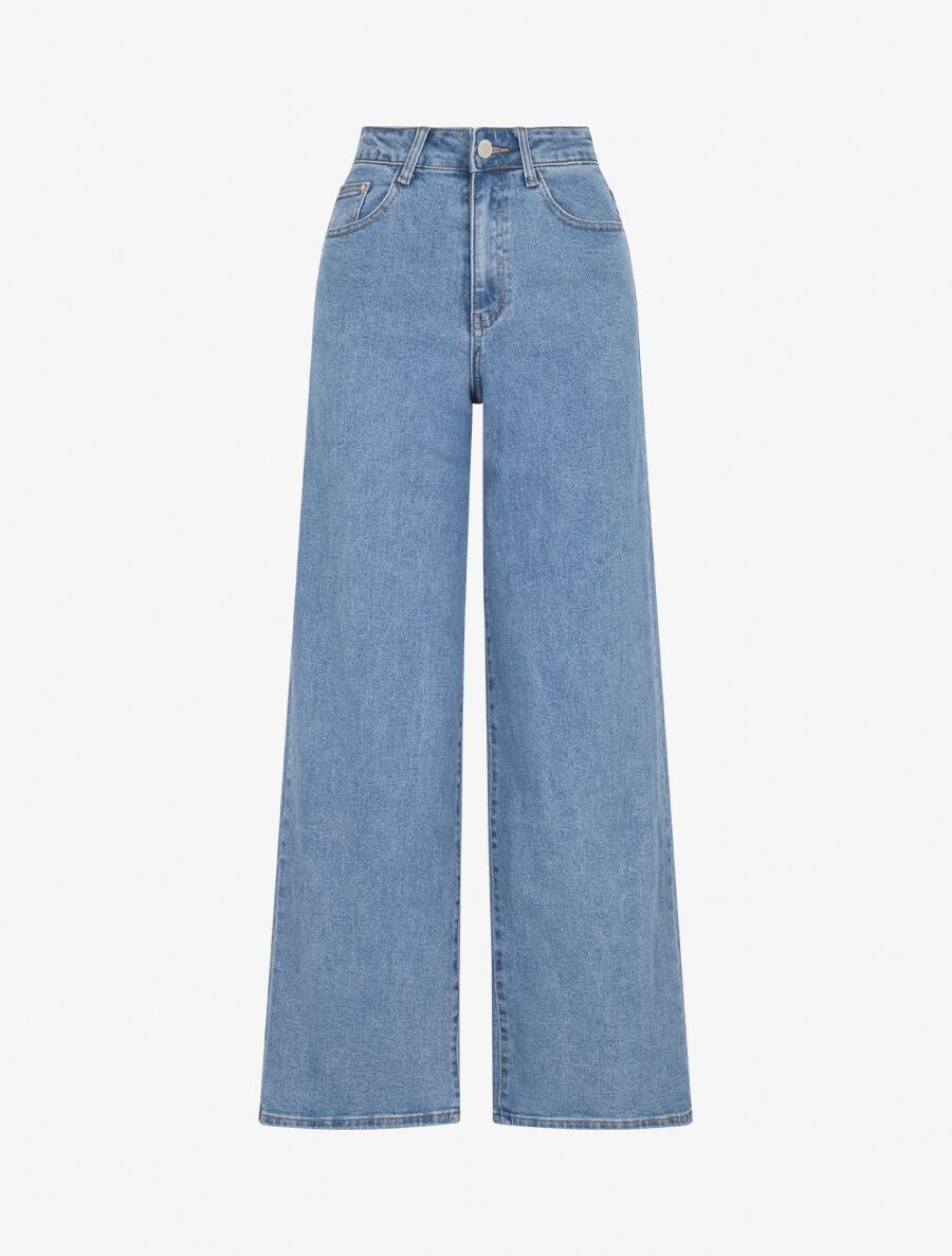 Jean ample coupe droite - Bleu - 4