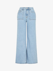 Jean coupe ample taille standard - Bleu clair - 4