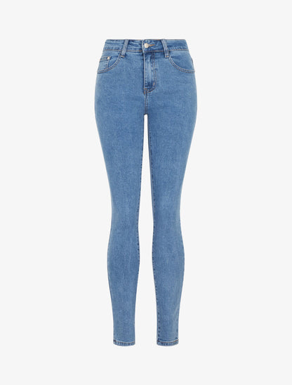 Jean taille standard coupe skinny - Bleu clair - 1