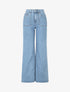 Jean ample à taille haute - Bleu clair - 1