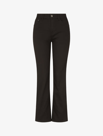 Jean droit basique taille haute - Noir - 1