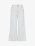 Jean ample taille haute style pont - Blanc - 1