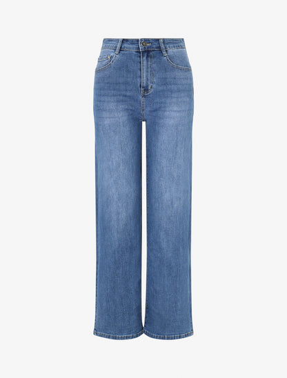 Jean push up coupe droite - Bleu - 1