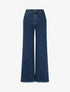 Jean ample taille standard à bords francs - Bleu foncé - 1