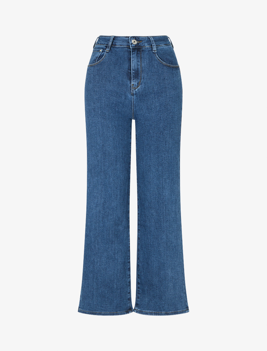Jean ample à taille standard - Bleu denim - 1