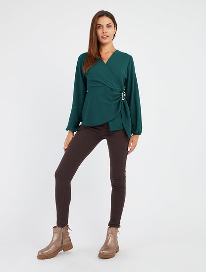 Jean skinny taille standard - Marron foncé - 8