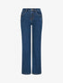 Jean wide leg à poches ornées de boutons - Denim - 1