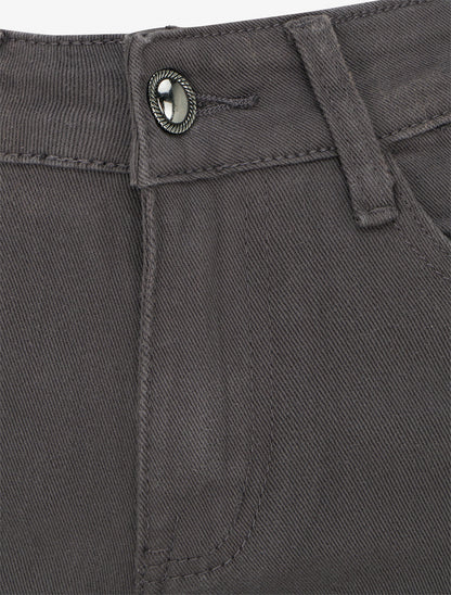 Jean wide leg coupe droite - Gris anthracite - 3
